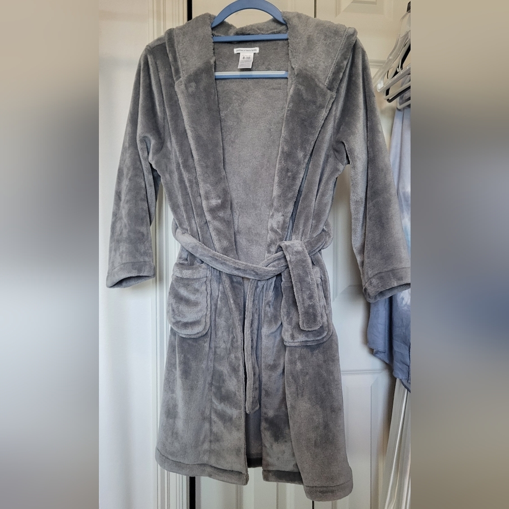 Pottery Barn Kids Dinosaur Hooded Robe Size 8-10